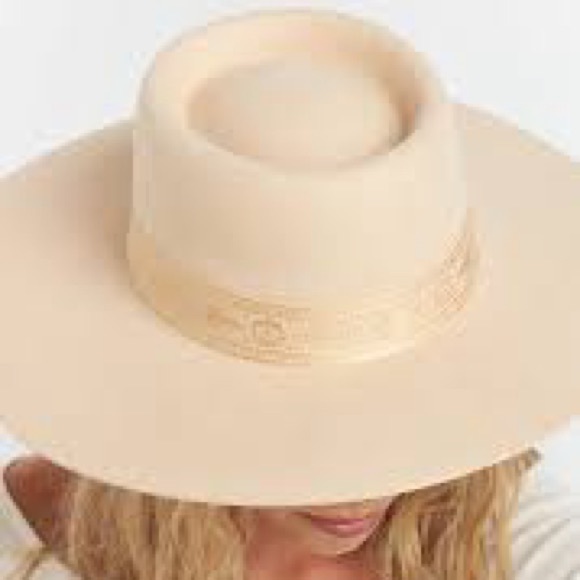 New lack of color Australia cream boater hat orig $159 + international shipping - Picture 3 of 9
